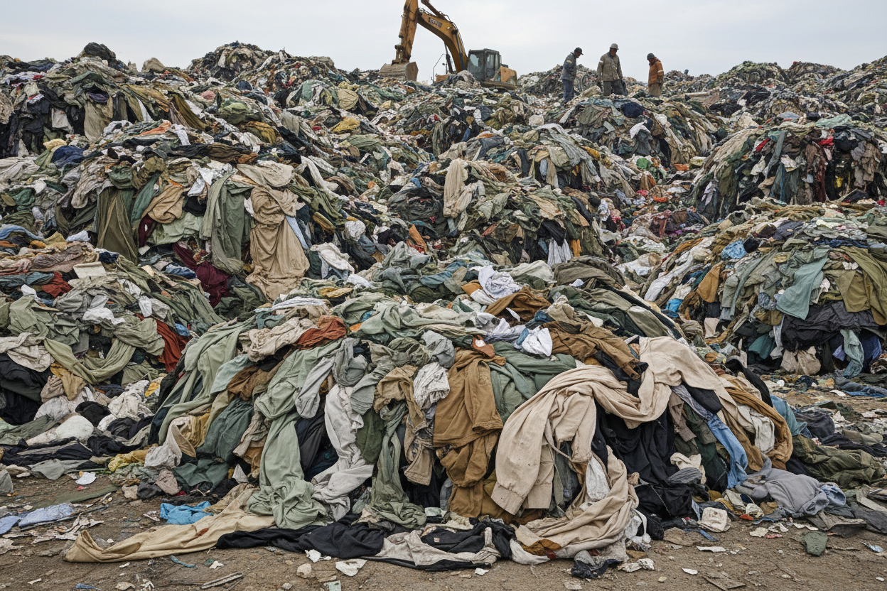 huge pile of clothing trash, something in colors that fits in with Color Scheme 7